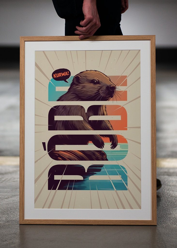 Bober Kurwa Polish Meme Art