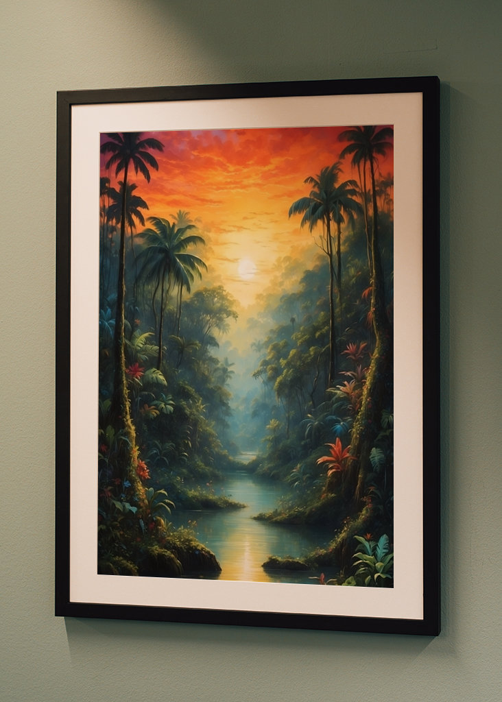 Atardecer en la selva