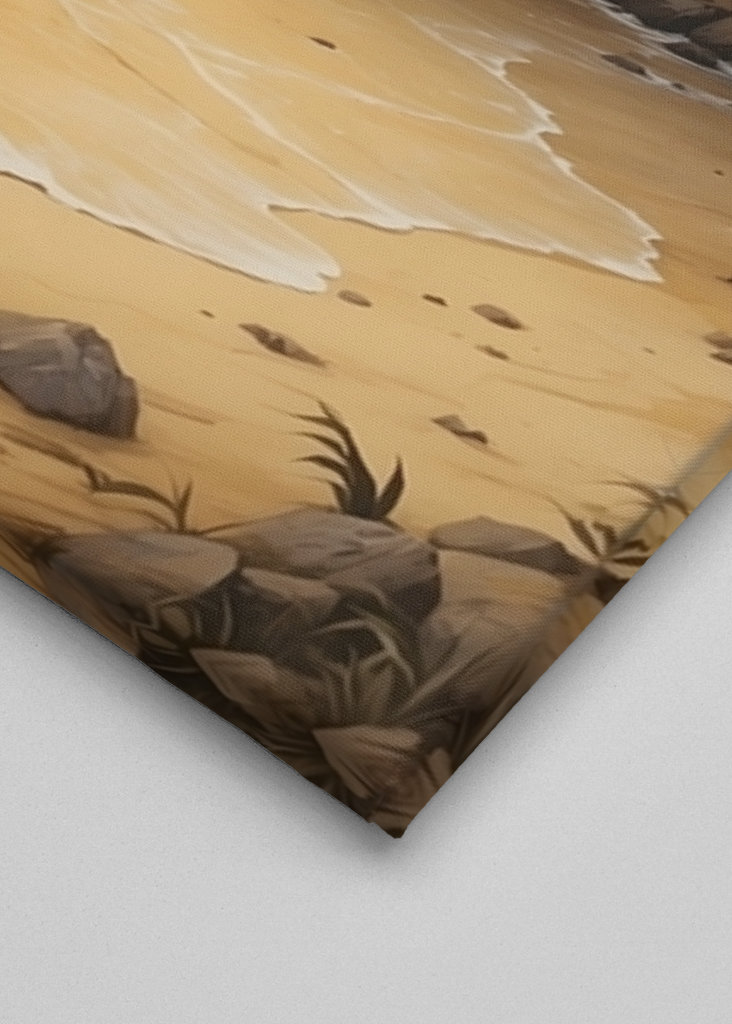 Solnedgang ved havet