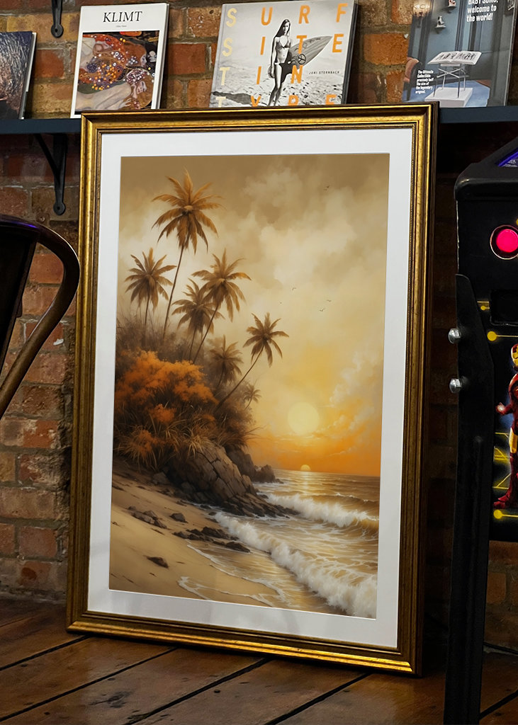 Solnedgang ved havet III