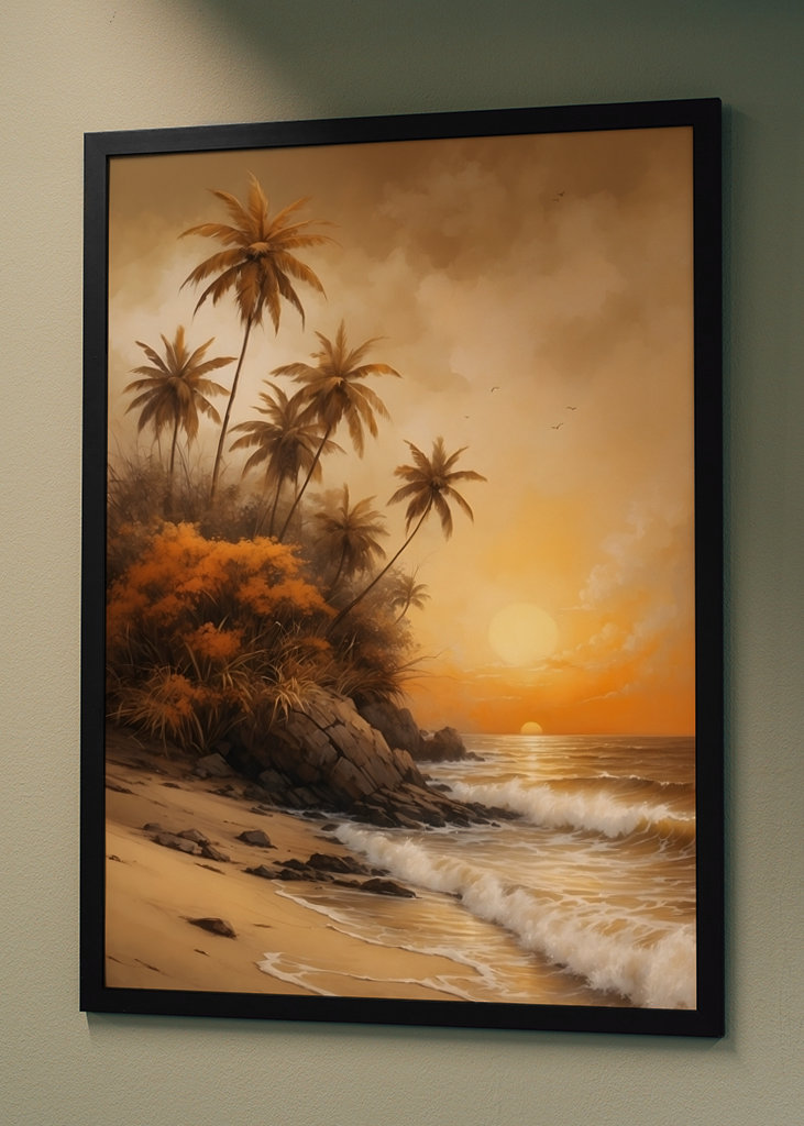 Solnedgang ved havet III