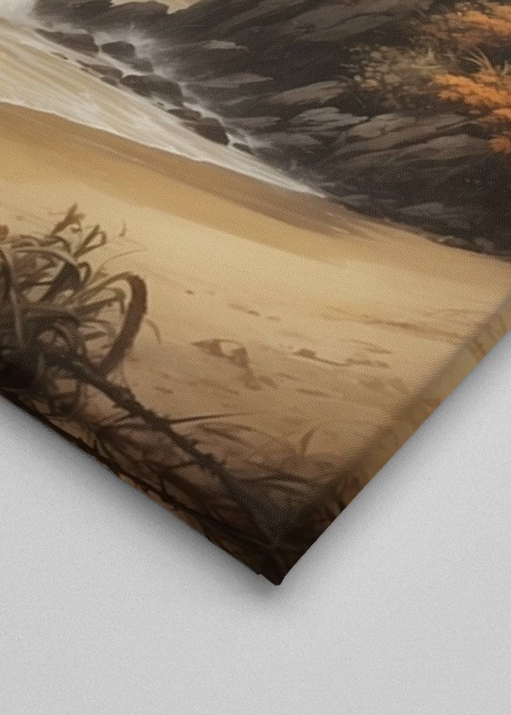 Sonne und Wolken am Meer