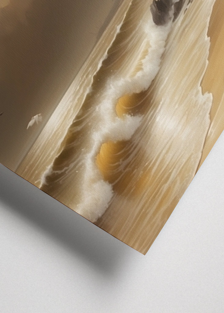 Sonne und Wolken am Meer