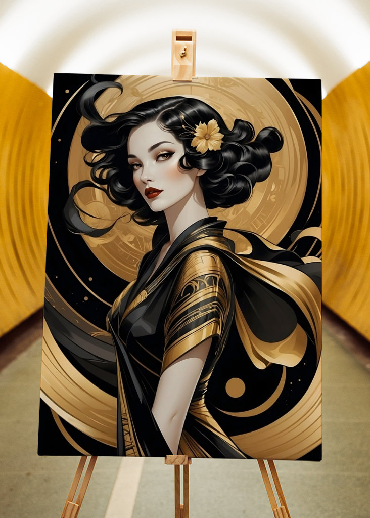 Art Deco - Frauenportrait