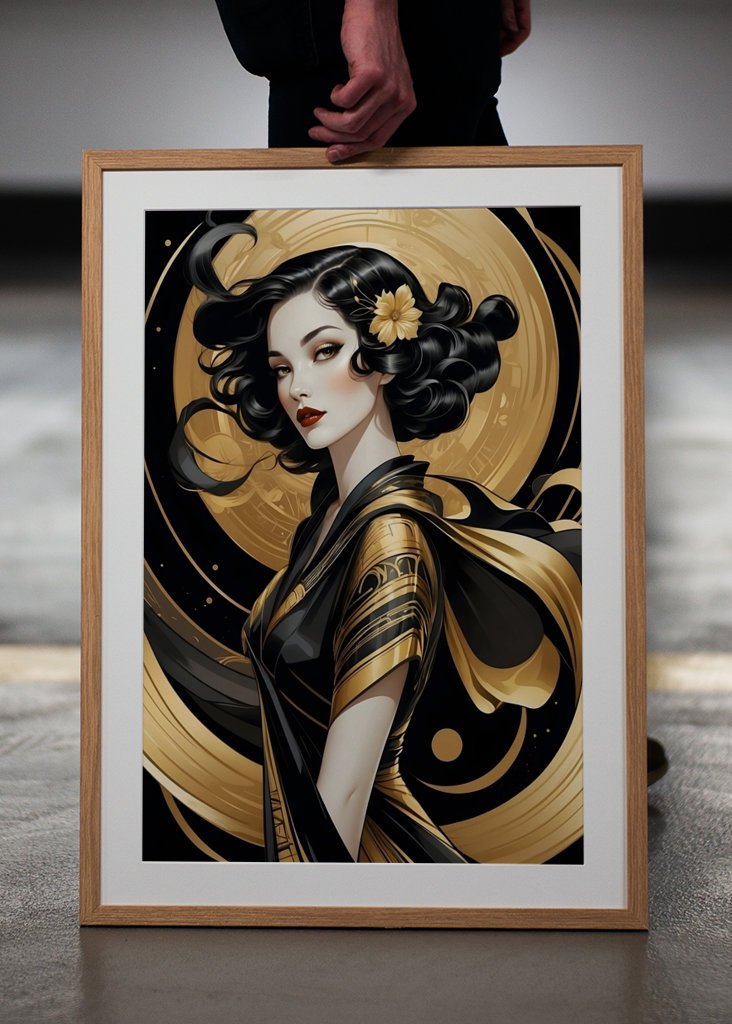 Art Deco - Frauenportrait