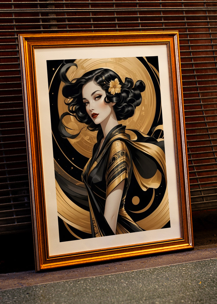 Art Deco - Frauenportrait