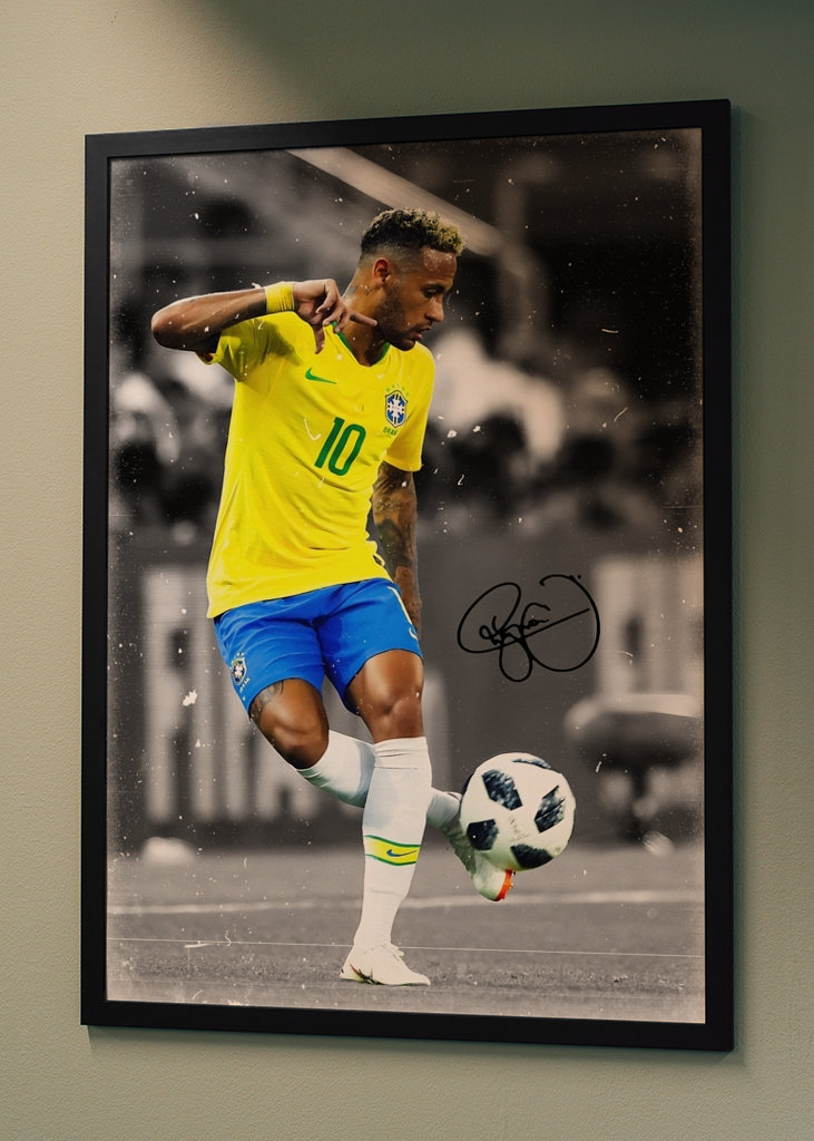 Neymar Brazylia Podpis