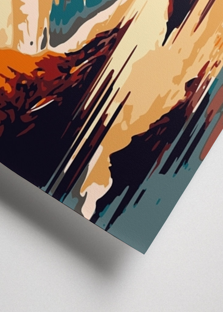 Águila sobre el paisaje marino