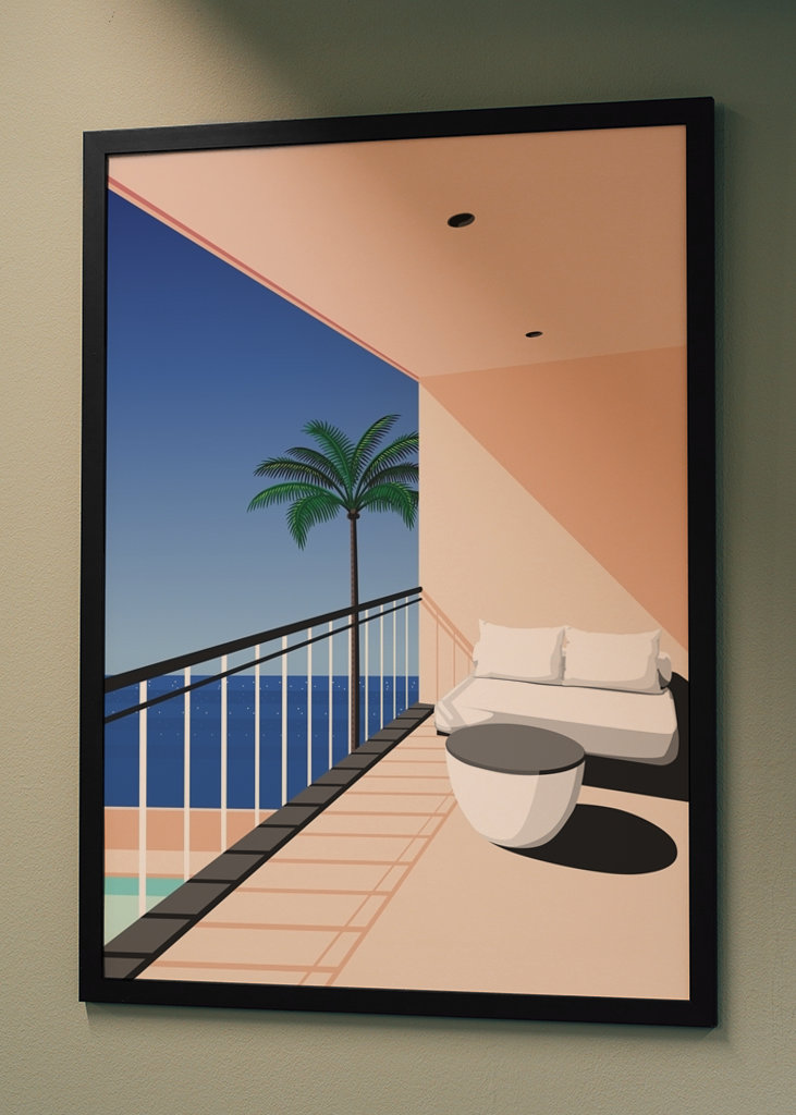 balcony tropical view