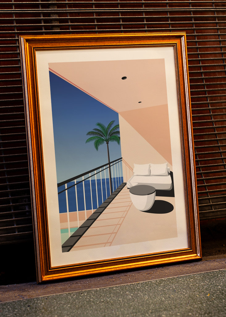 balcony tropical view