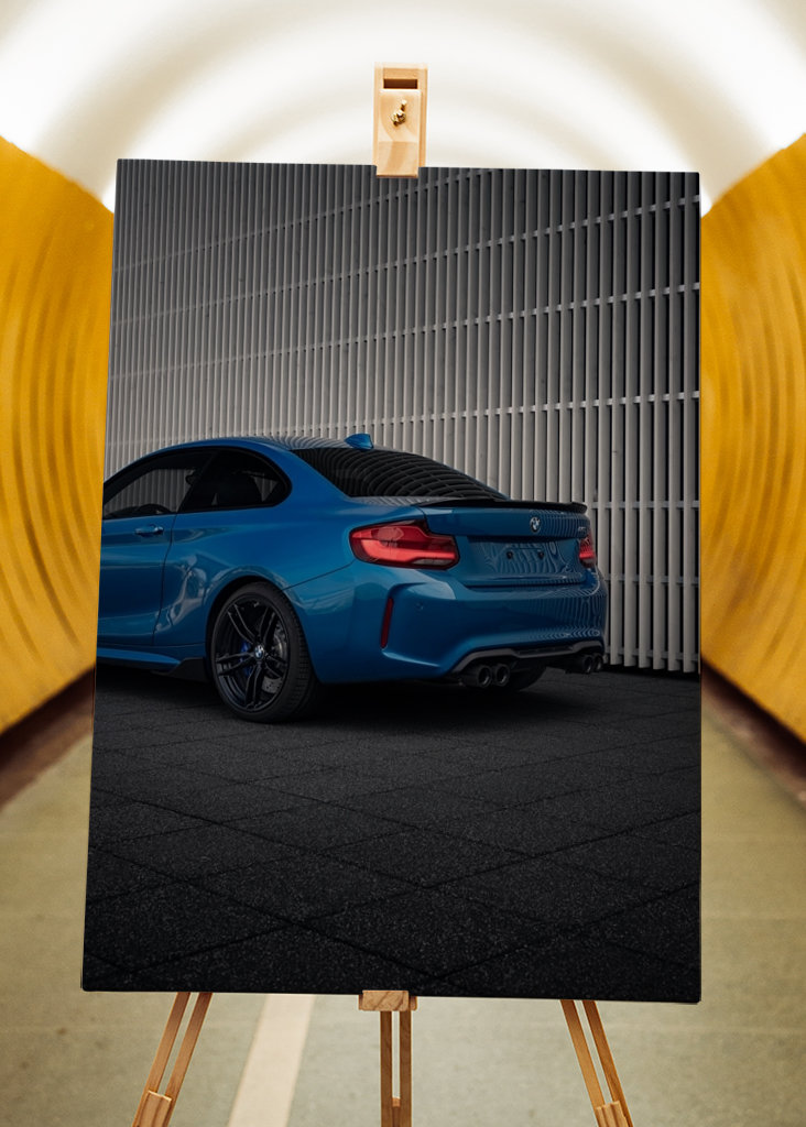 BMW M2 F87 Longbeach Blue Rear