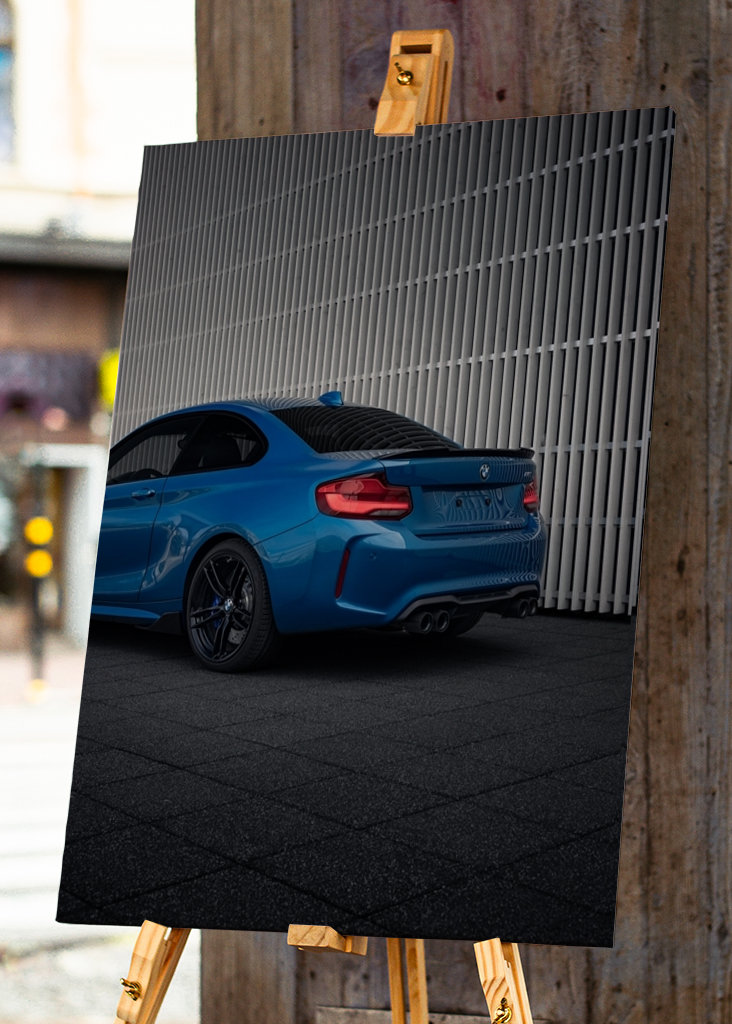 BMW M2 F87 Longbeach Blue Rear