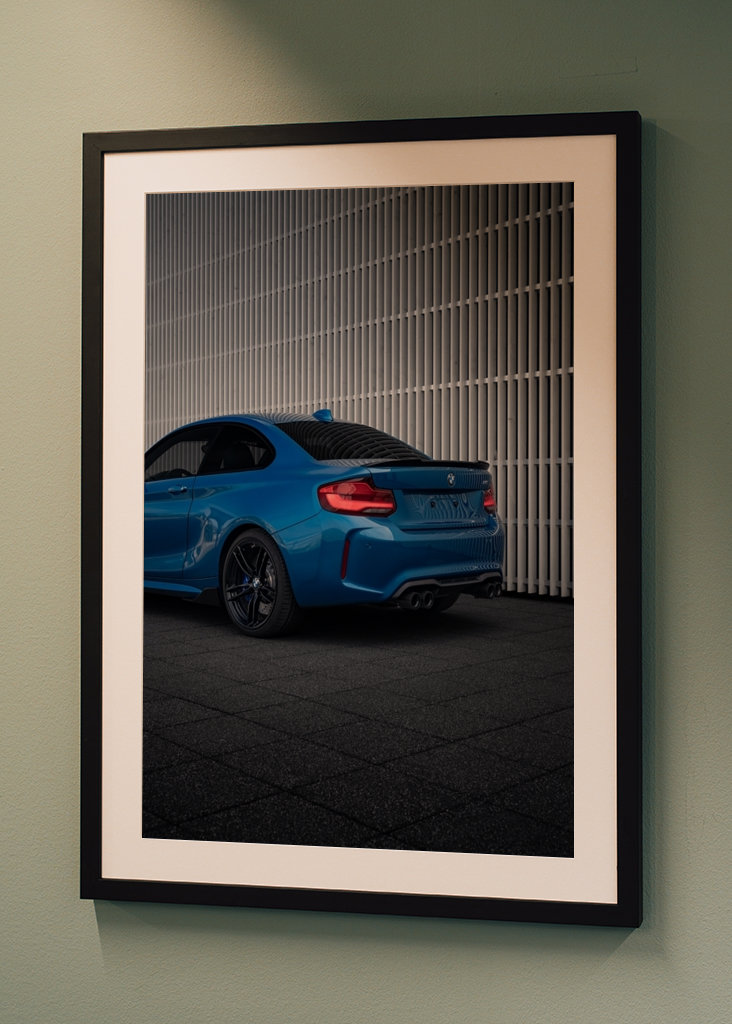 BMW M2 F87 Longbeach Blue Rear