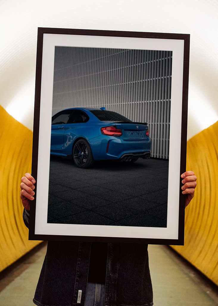 BMW M2 F87 Longbeach Blue Rear