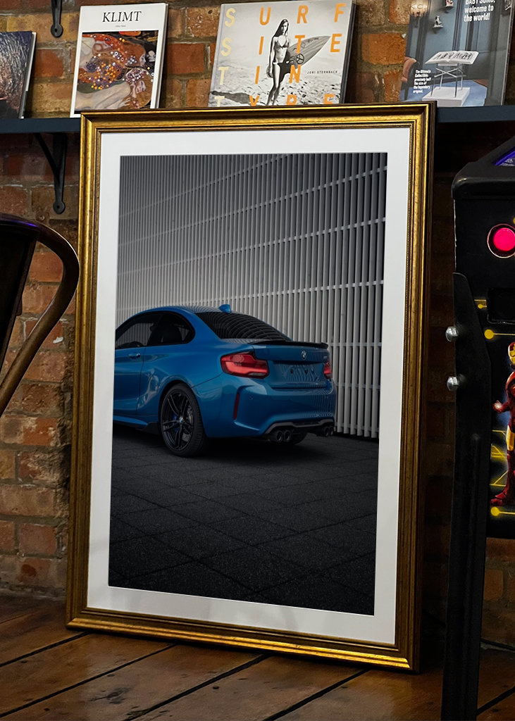 BMW M2 F87 Longbeach Blue Rear
