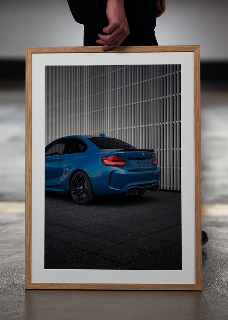 BMW M2 F87 Longbeach Blue Rear