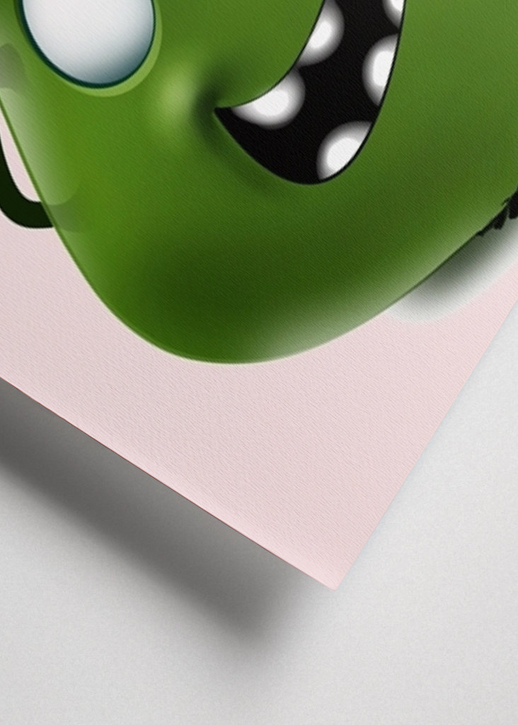 Fruit with funny worm         