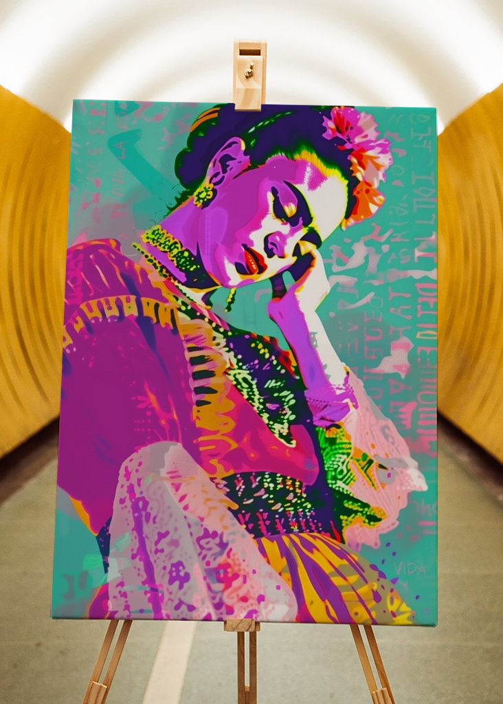 Colorful pop art Frida
