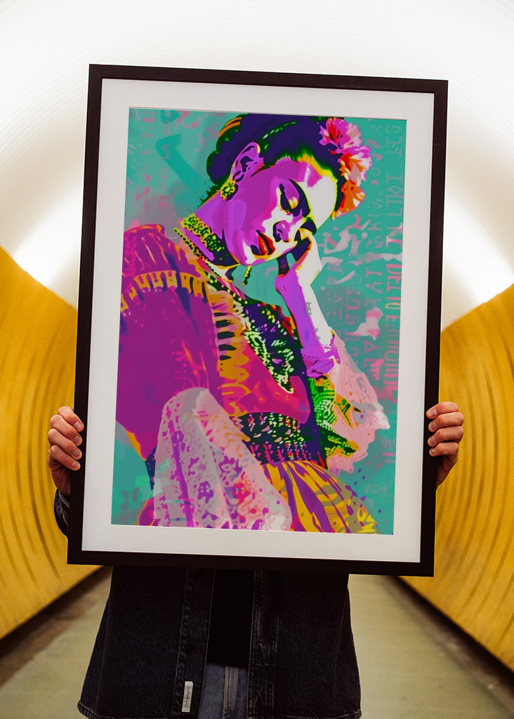 Colorful pop art Frida