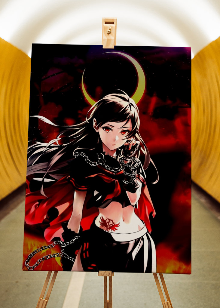 červená pekelná dívka anime