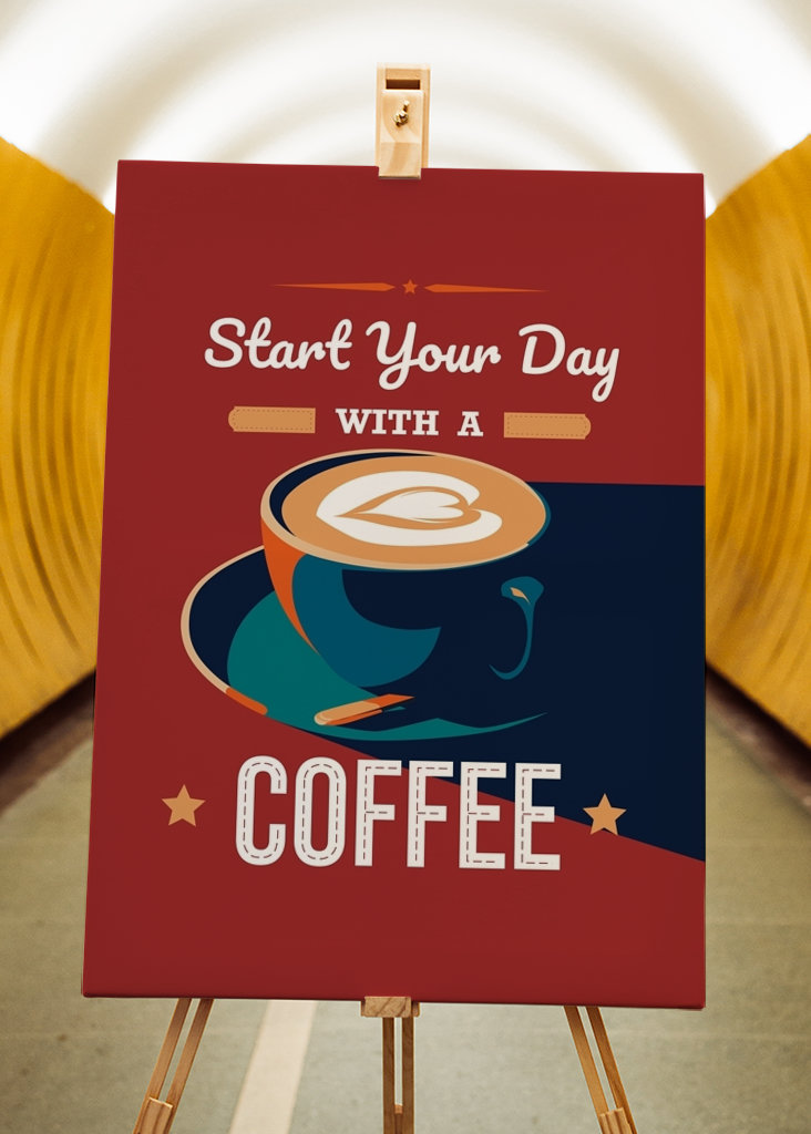 Beginnen Sie Ihren Tag mit einem Kaffee