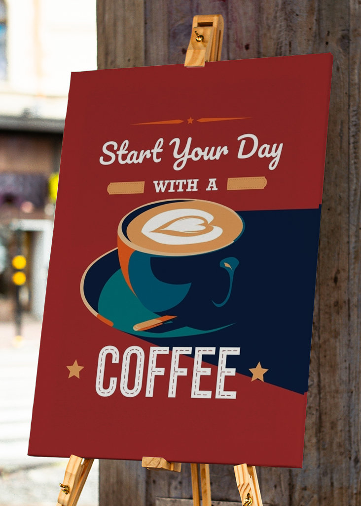 Beginnen Sie Ihren Tag mit einem Kaffee