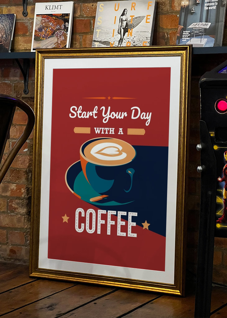 Beginnen Sie Ihren Tag mit einem Kaffee