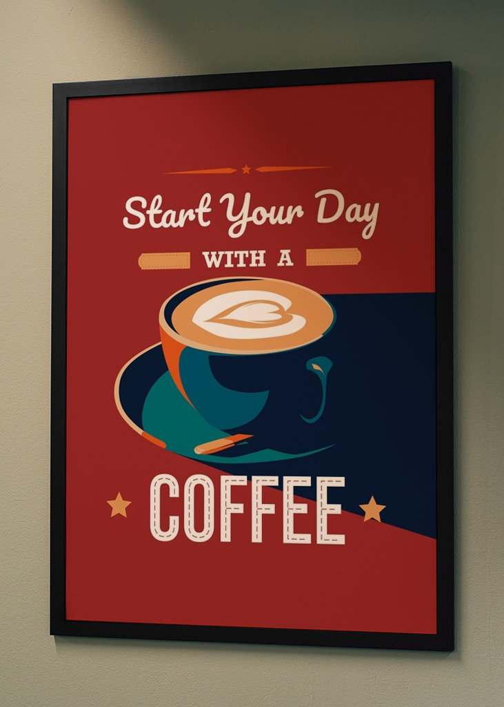 Beginnen Sie Ihren Tag mit einem Kaffee