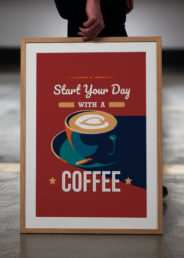 Beginnen Sie Ihren Tag mit einem Kaffee