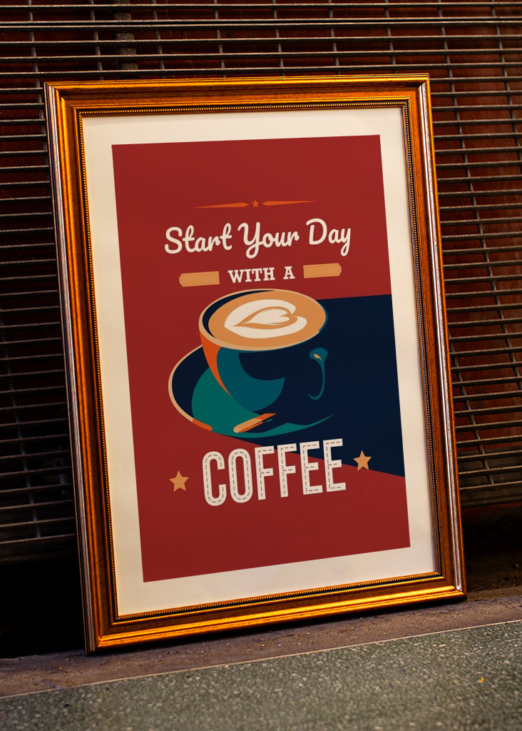 Beginnen Sie Ihren Tag mit einem Kaffee