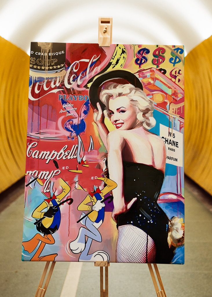 Pop art Fahsion Dívka Graffiti