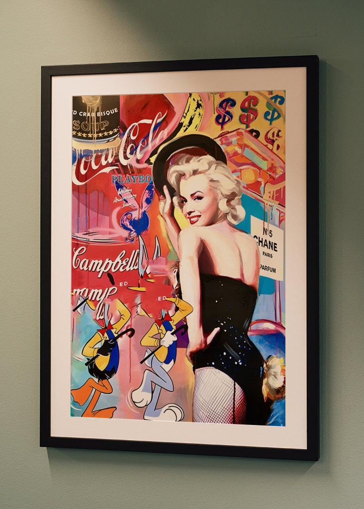 Pop art Fahsion Dívka Graffiti