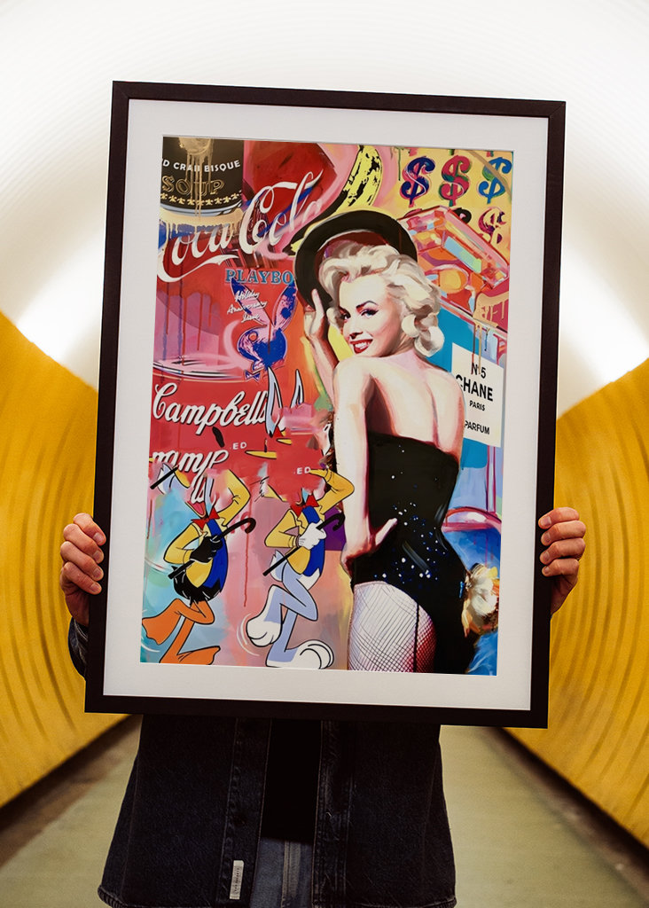 Pop art Fahsion Dívka Graffiti