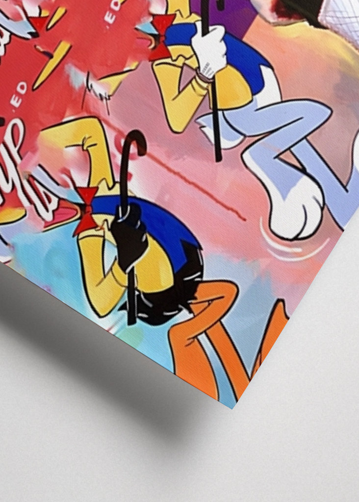 Pop art Fahsion Dívka Graffiti