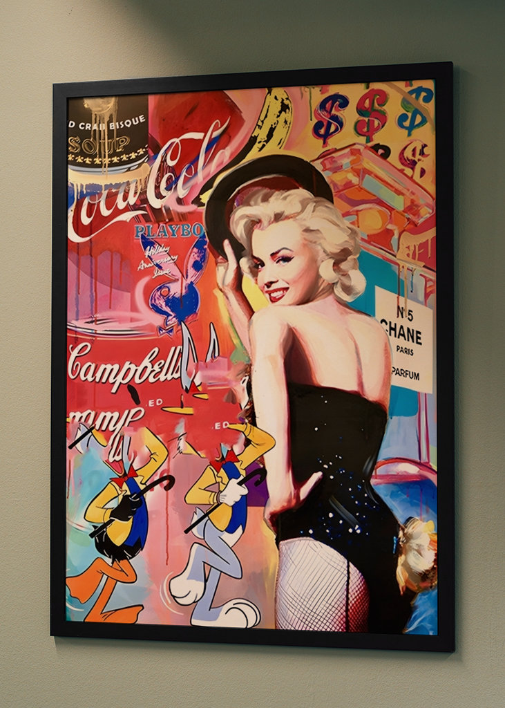 Pop art Fahsion Dívka Graffiti