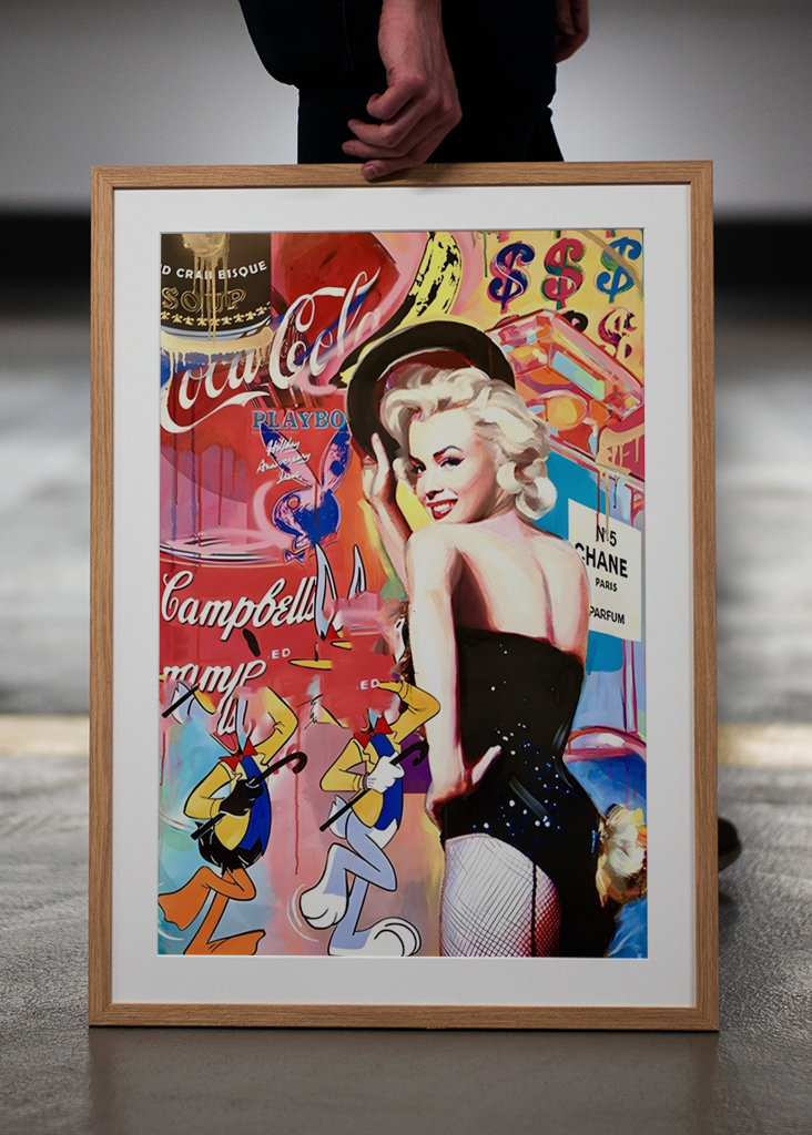 Pop art Fahsion Dívka Graffiti