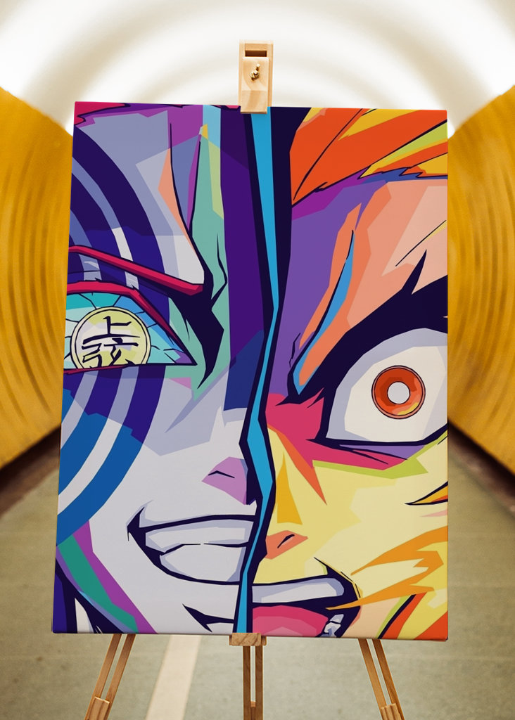 Akaza X Rengoku Wpap Pop Art