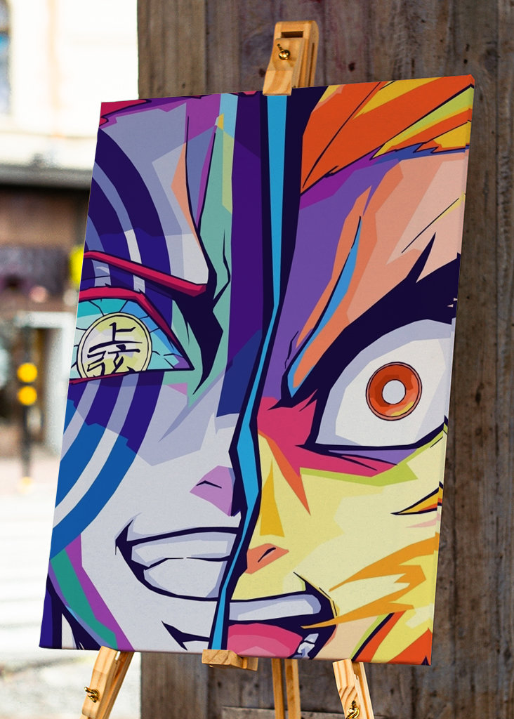 Akaza X Rengoku Wpap Pop Art