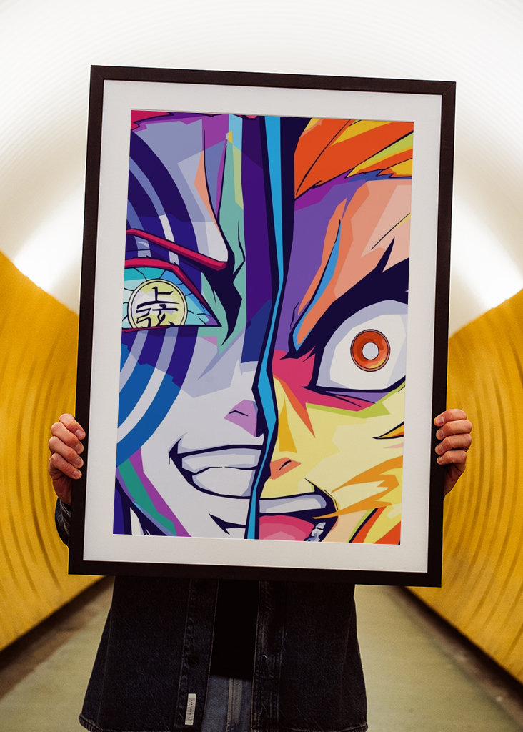 Akaza X Rengoku Wpap Pop Art