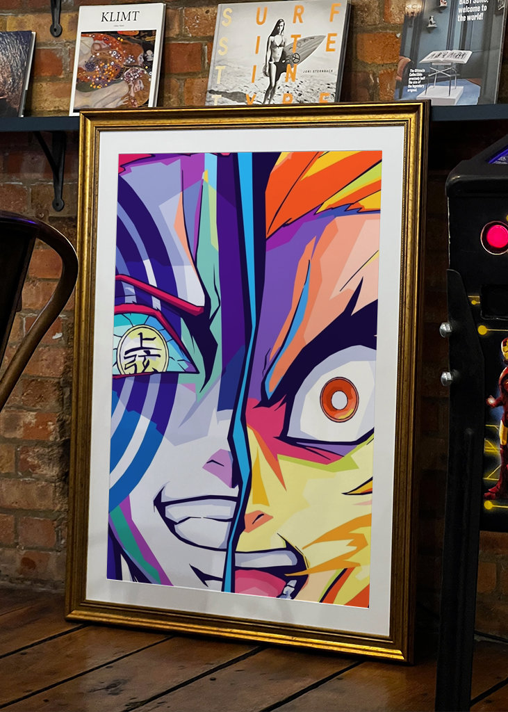 Akaza X Rengoku Wpap Pop Art