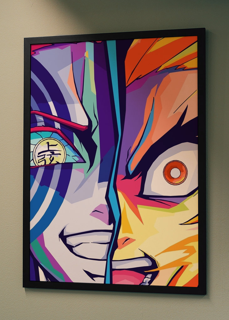 Akaza X Rengoku Wpap Pop Art