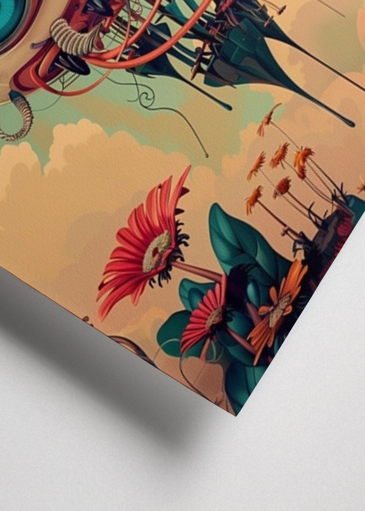 Surrealer Flugroboter