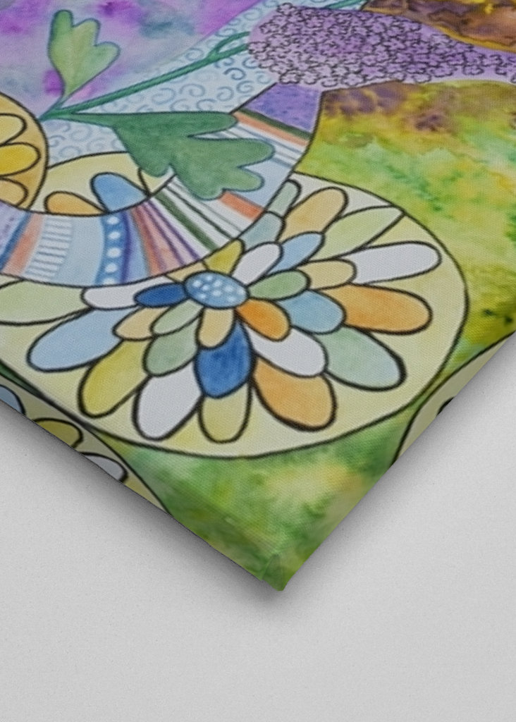 Katze zwischen Flieder