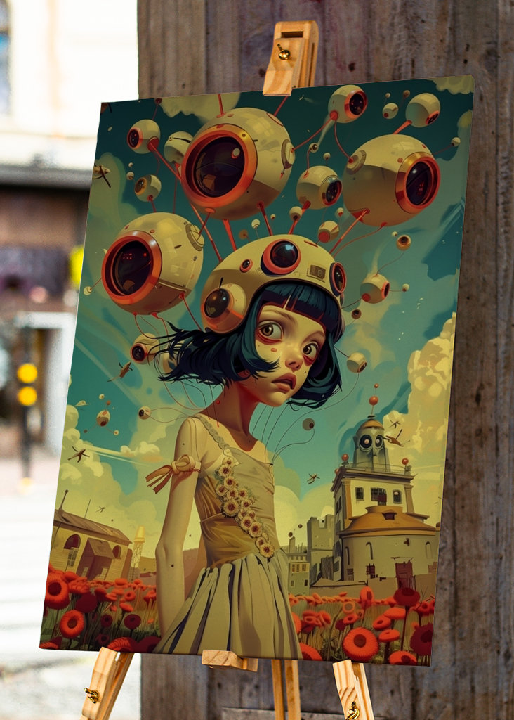 Retro-futuristisk manga fylder