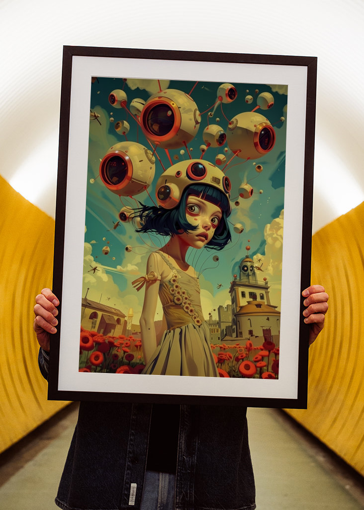 Retro-futuristisk manga fylder