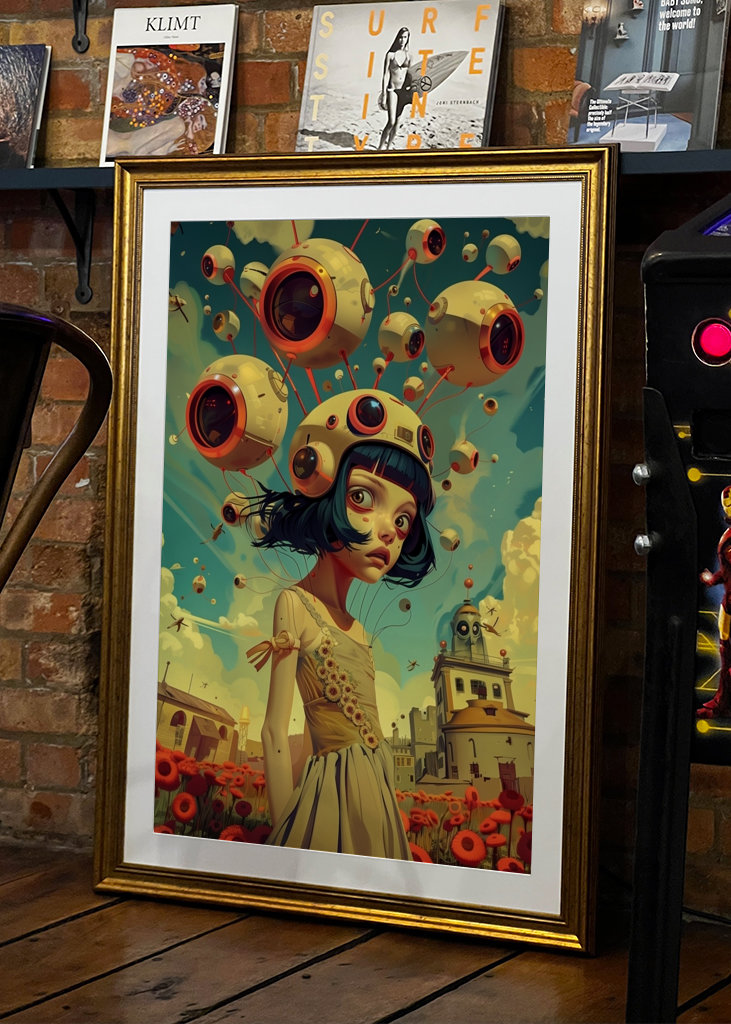 Retro-futuristisk manga fylder