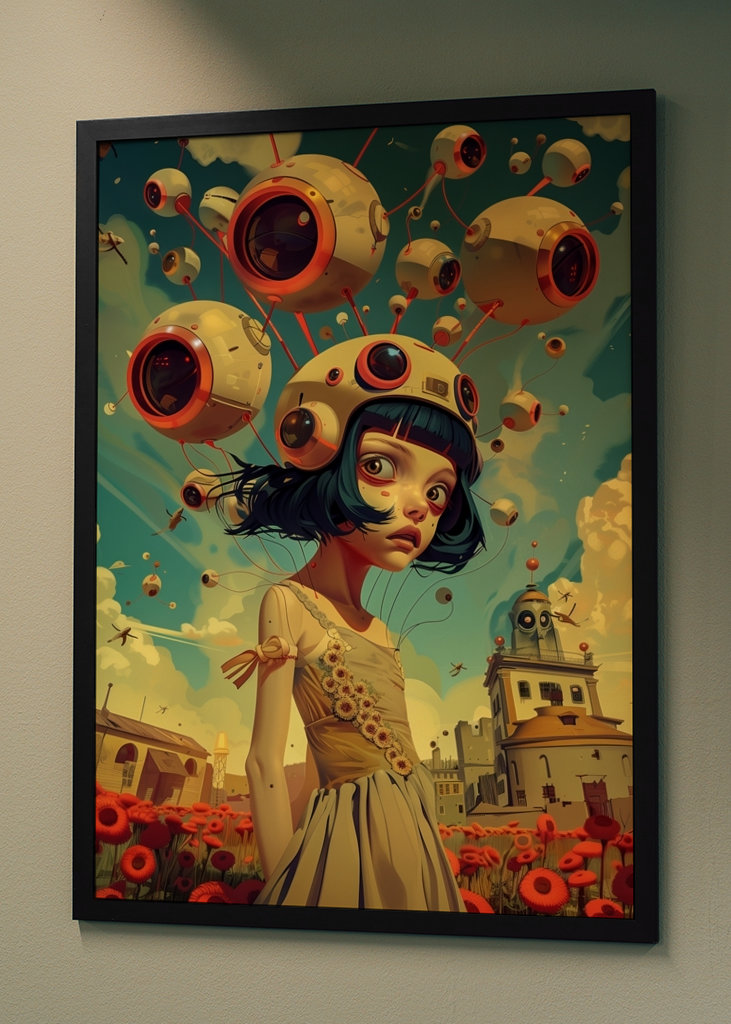 Retro-futuristisk manga fylder