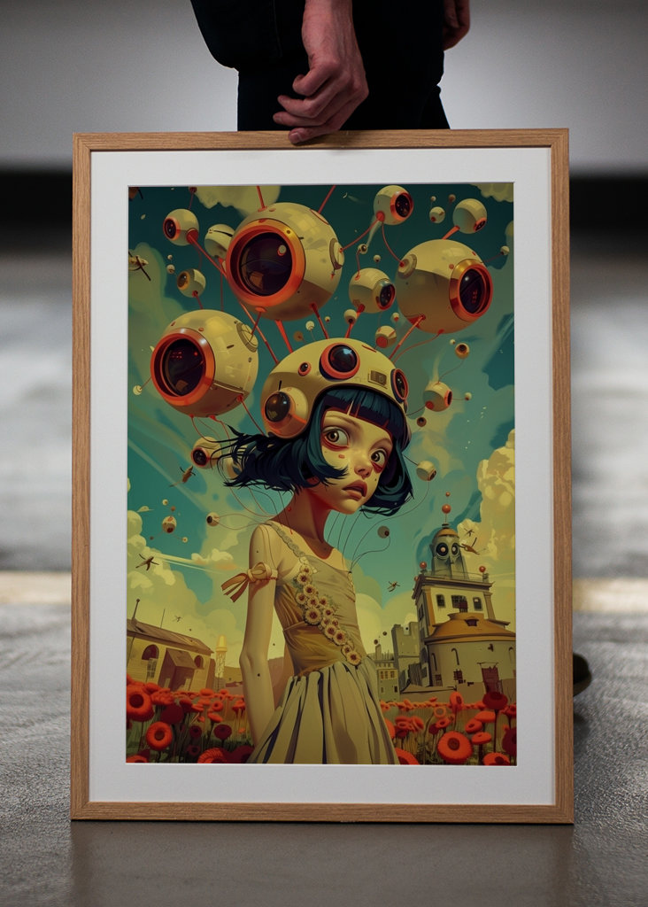 Retro-futuristisk manga fylder