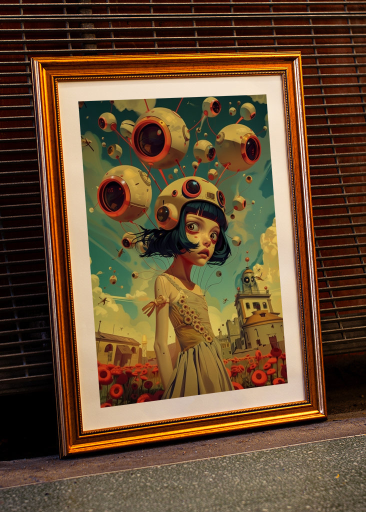 Retro-futuristisk manga fylder