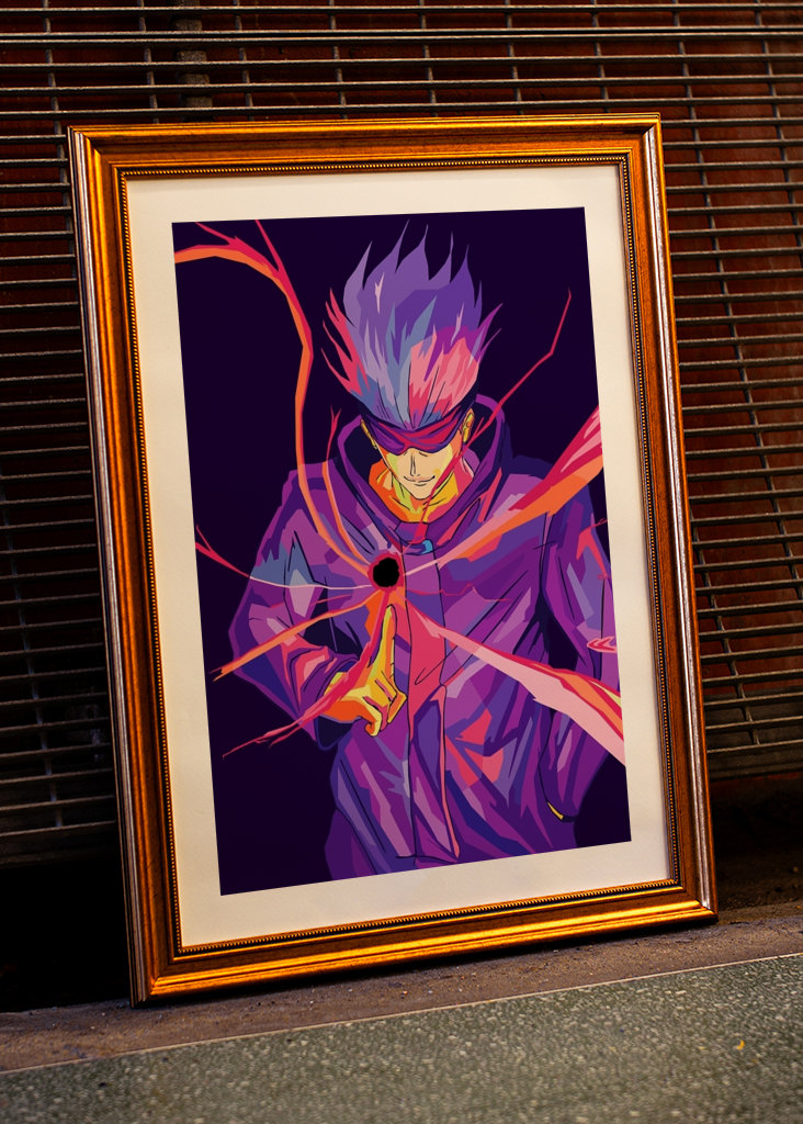 Gojo Satoru Wpap Pop Art